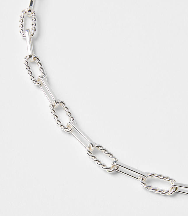Textured Chain Link Necklace