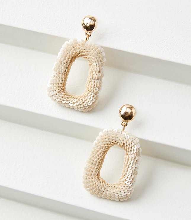 Ombre Raffia Layered Drop Earrings