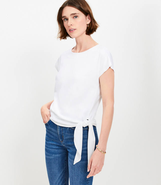 Adjustable Tie Waist Tee