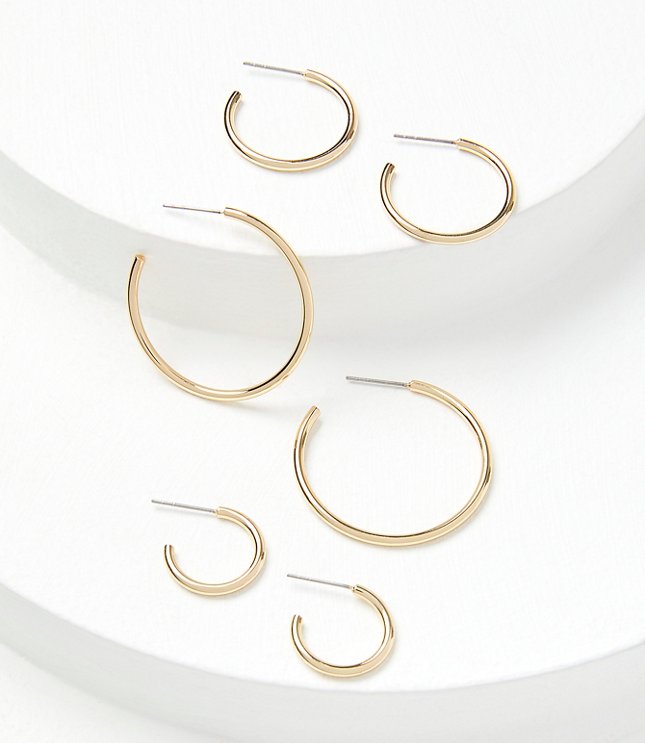 Modern Hoop Earring Set