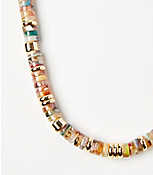 Tortoiseshell Print Pull Tie Necklace carousel Product Image 2