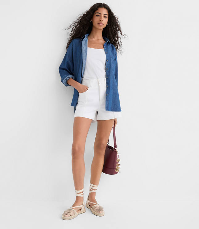 Chambray Everyday Oversized Pocket Shirt