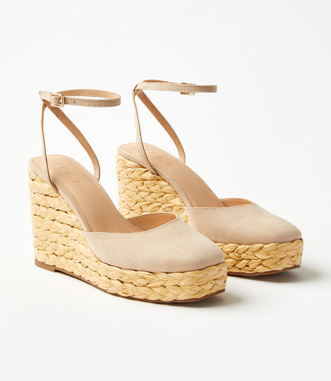 Square Toe Wedge Espadrilles