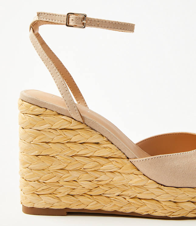 Square Toe Wedge Espadrilles