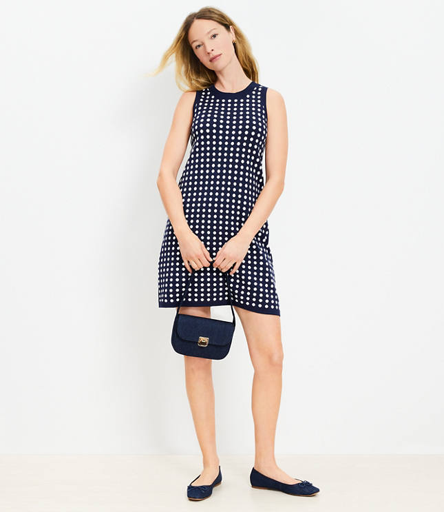 Ann taylor loft polka dot dress best sale