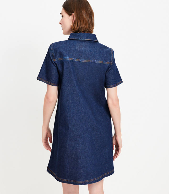 Denim Mini Pocket Dress