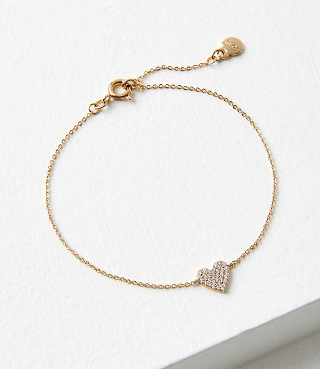 Demi Fine Pave Heart Bracelet