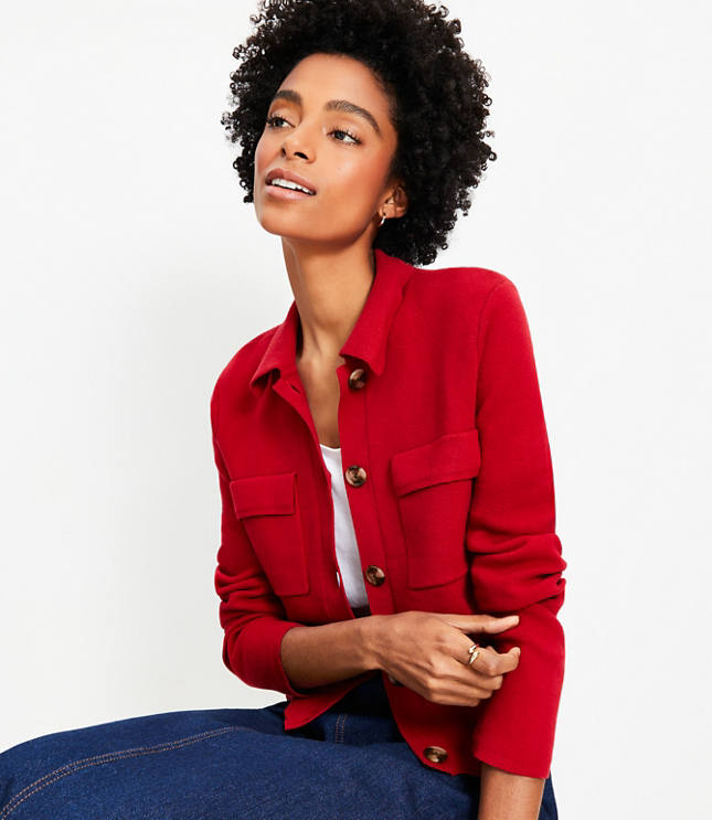 Petite red sweater best sale