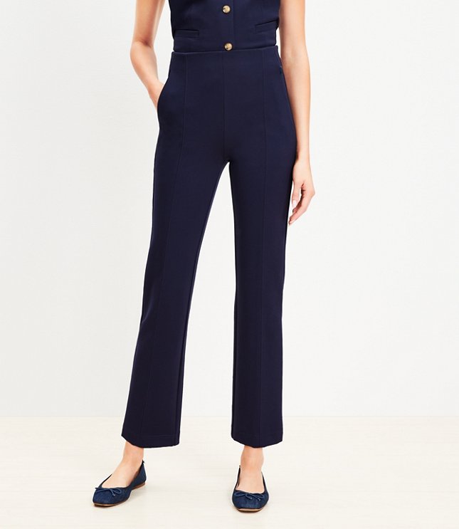 Petite Ponte Straight Pants