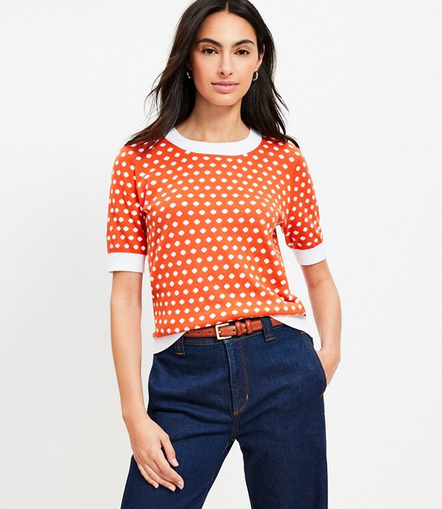 Dotted Sweater Tee
