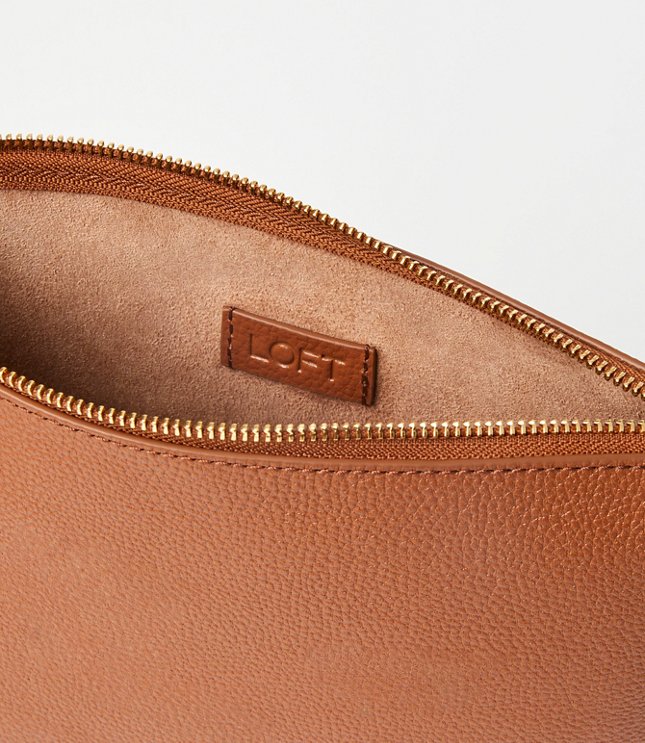 Leather Zip Pouch - Rye