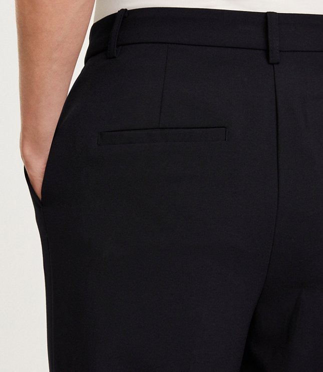 Curvy LOFT Versa Seasonless Stretch Double Pleat Taper Pant