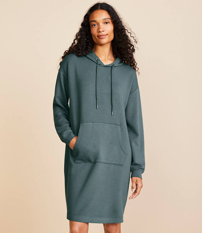 Lou & Grey Scubasoft Mini Hoodie Dress