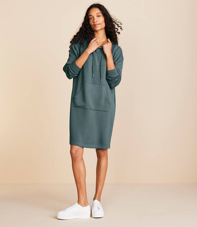 Lou & Grey Scubasoft Mini Hoodie Dress