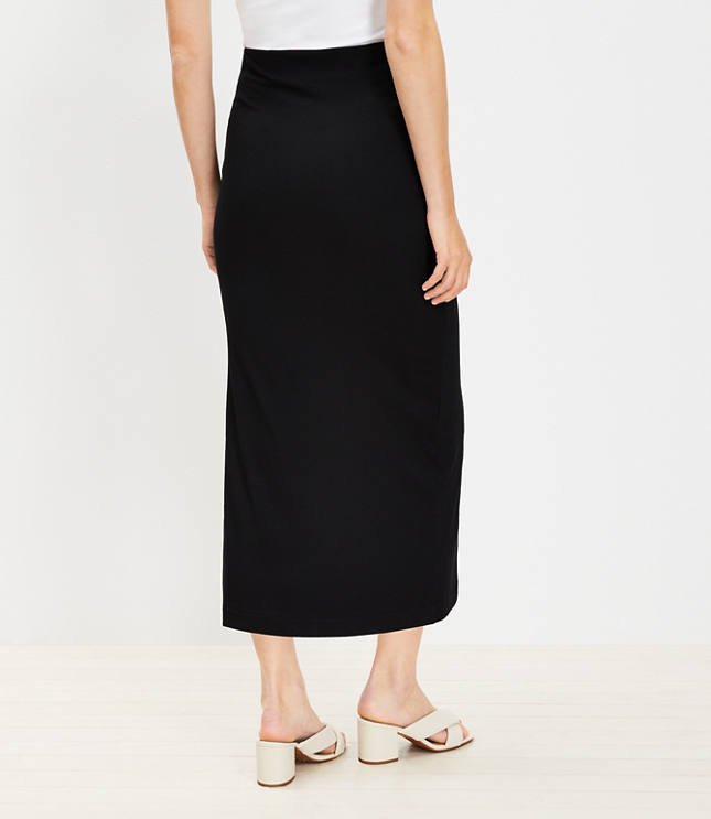 Ribbed Ruched Midi Skirt image number 2