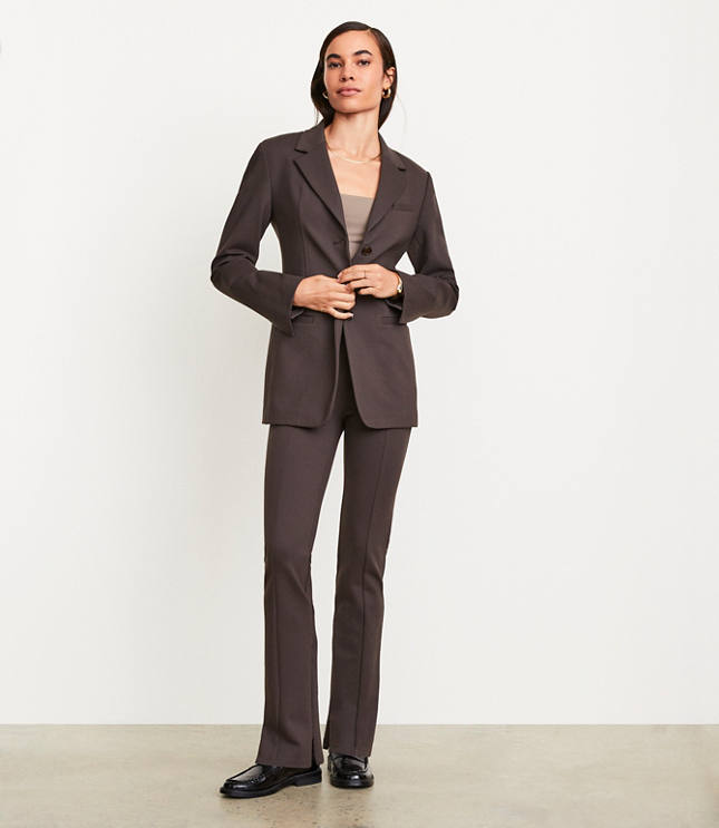 Petite LOFT Versa Ponte Deluxe Sculpted Blazer