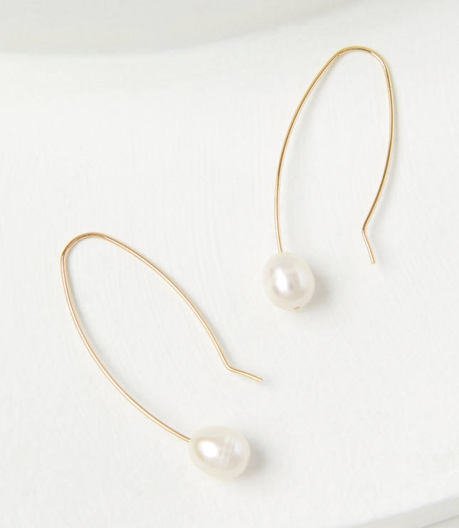 Pearlized Pull Through Earrings