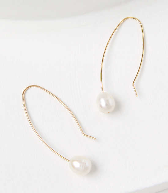 Pearlized Pull Through Earrings