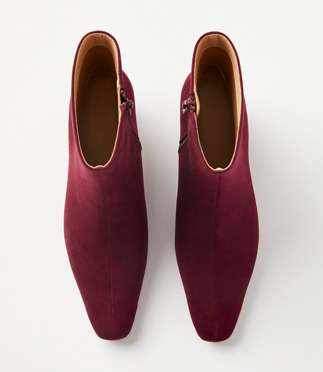 Squared Pointy Toe Booties