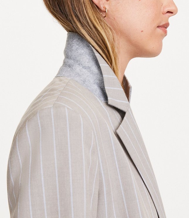 Petite LOFT Versa Striped Seasonless Stretch Double Breasted Blazer - image 4