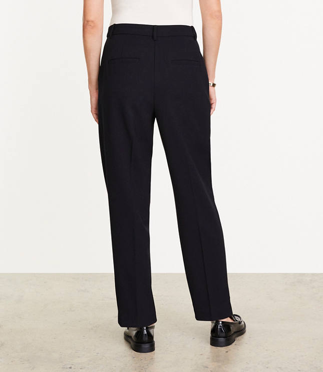 Petite LOFT Versa Seasonless Stretch Double Pleat Taper Pant