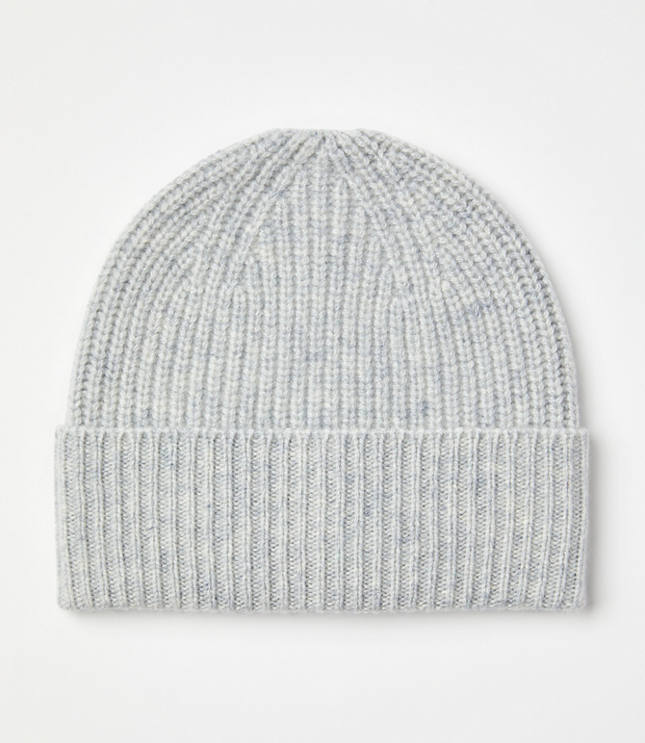 Ribbed Cashmere Beanie