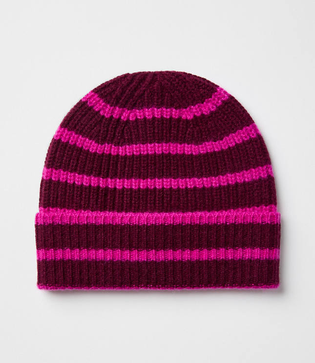 Ribbed Cashmere Beanie