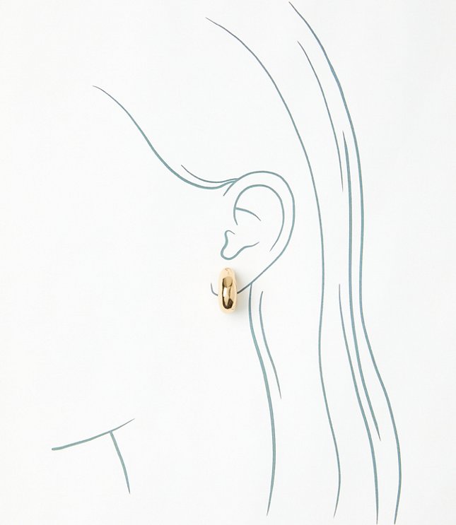 Enamel Hoop Earrings