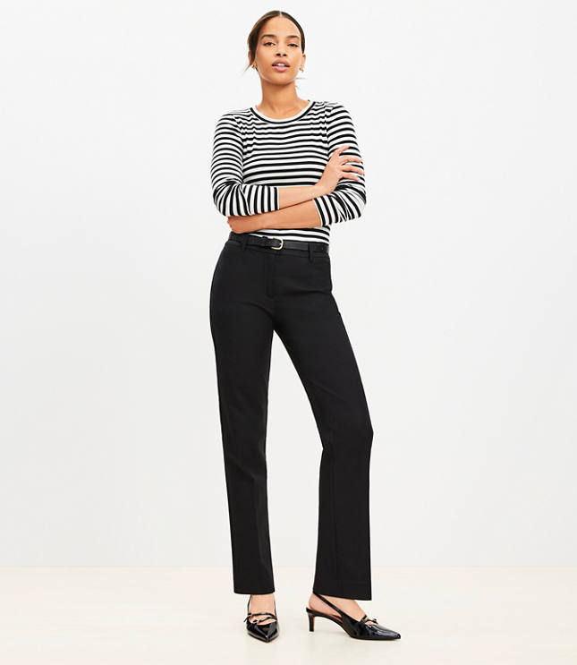 Full Length Riviera Slim Pants in Doubleweave