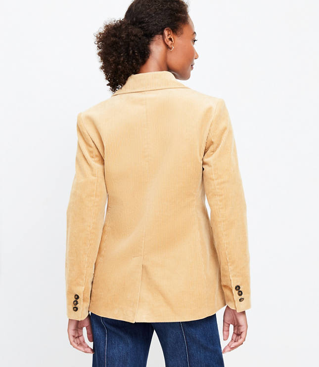 Petite Corduroy Fitted Blazer