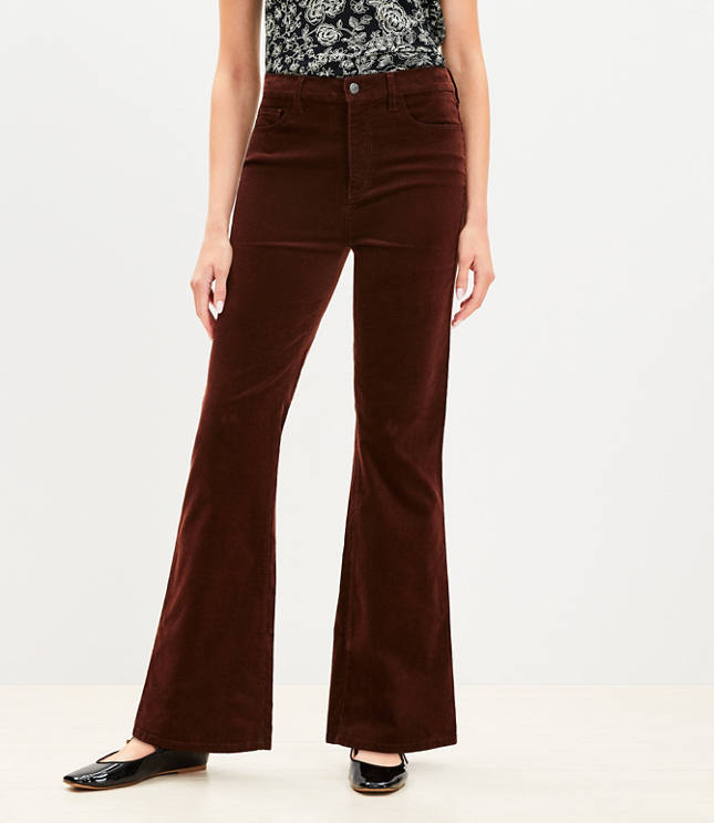 Curvy Skinny Corduroy Pants - Fresh Syrah