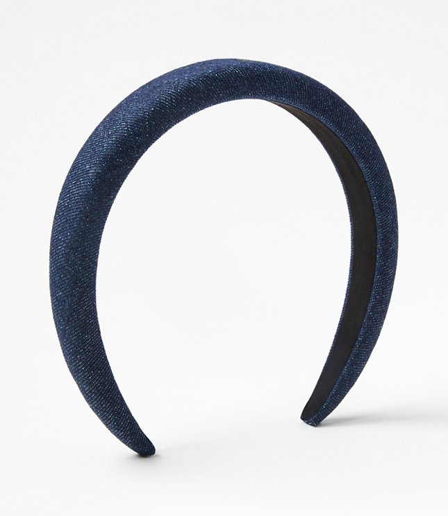 Denim Puffed Headband