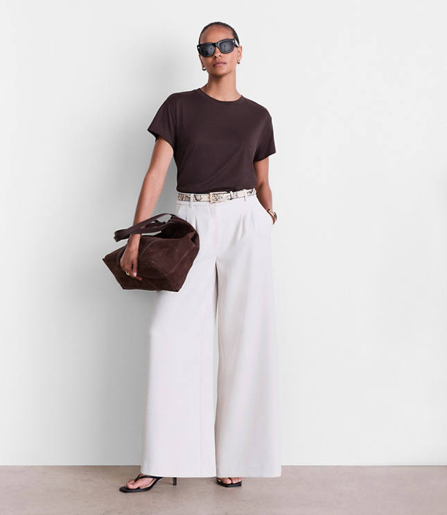 Petite LOFT Versa 360 Knit Relaxed Tee