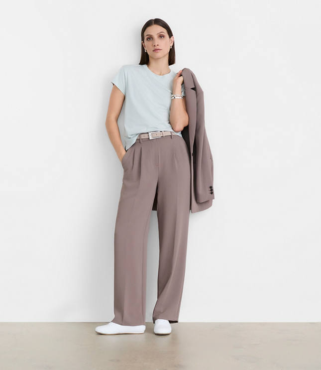 Petite LOFT Versa 360 Knit Relaxed Tee