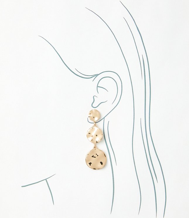 Floral Drop Statement Earrings - Clear