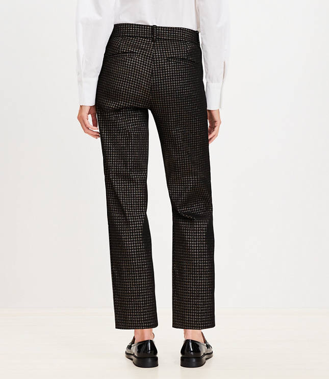 Riviera Slim Pants in Metallic Houndstooth Jacquard