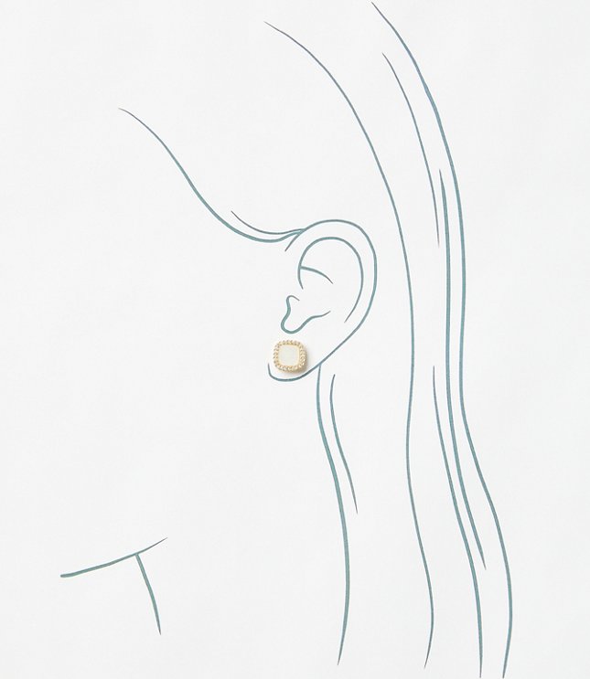 Mother Of Pearl Linear Earrings