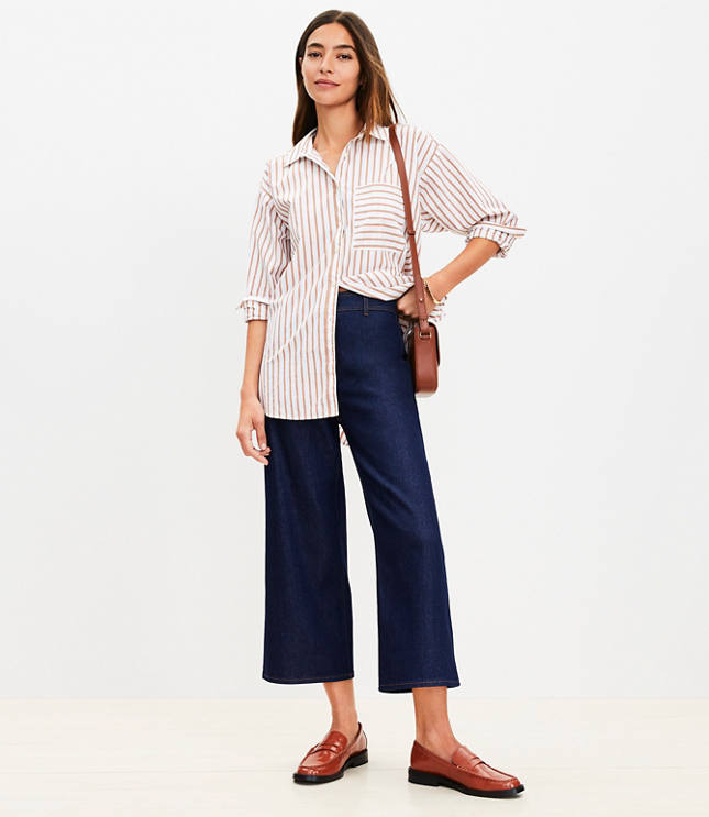 Tall LOFT Versa Crepe Drape Palazzo Pant