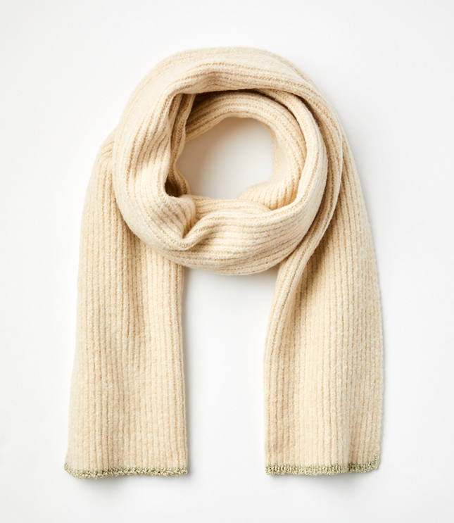 Shimmer Ribbed Scarf