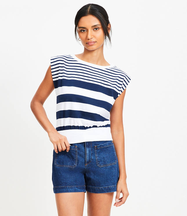 Banded Hem Muscle Top