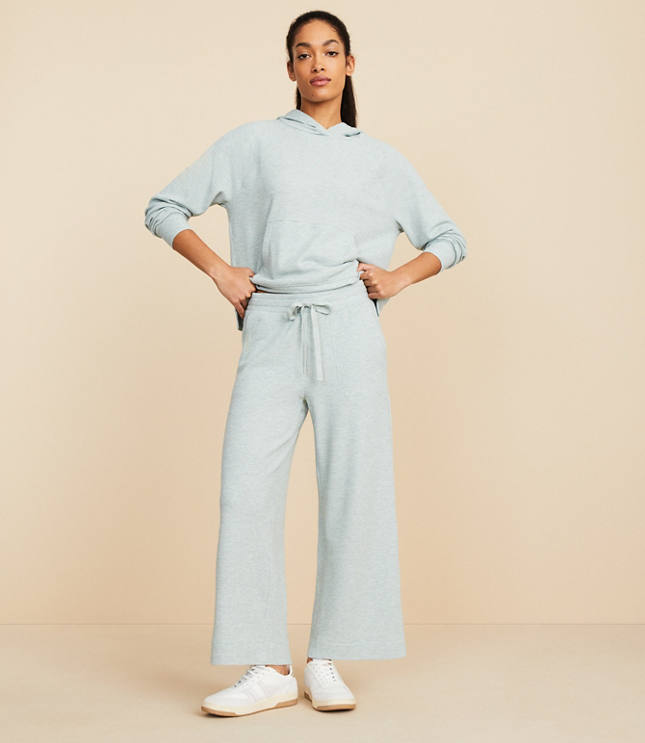 Lou & Grey Brushed Wafflestitch Wide Leg Pants