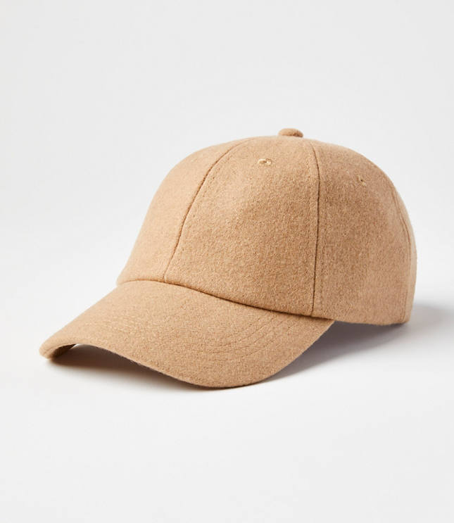 Wool Blend Baseball Cap - Perfect Camel