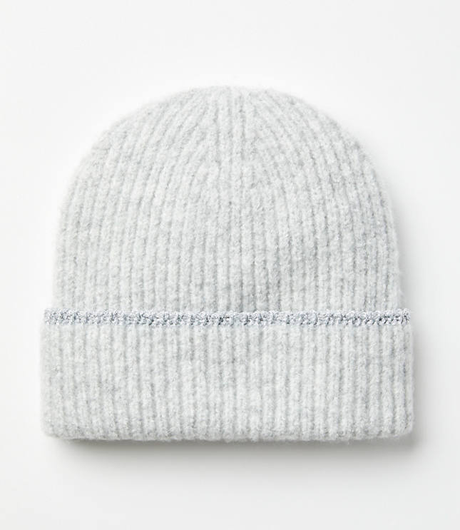 Shimmer Ribbed Beanie