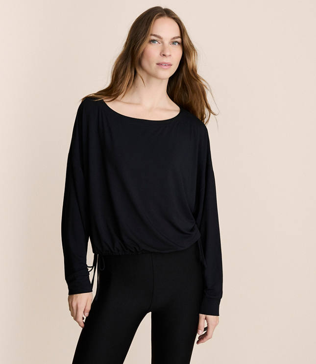 Lou & Grey Side Tie Essential Modal Tee