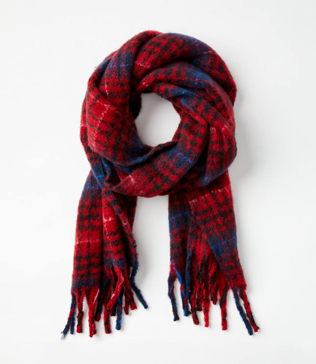 Plaid Blanket Scarf