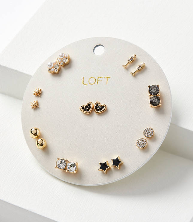 Champagne Stud Earring Set