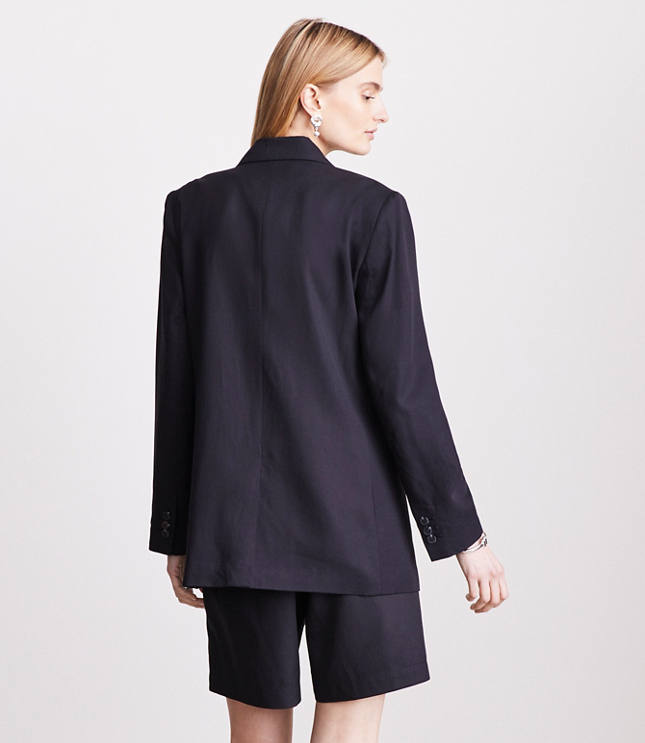 Petite LOFT Versa Pure Spun Double Breasted Blazer