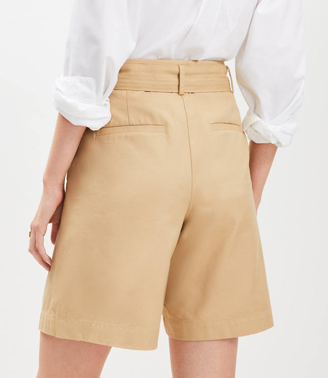 Belted Bermuda Shorts