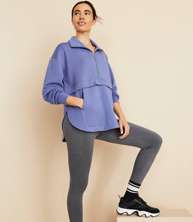 Petite Lou & Grey Scubasoft Half Zip Pullover