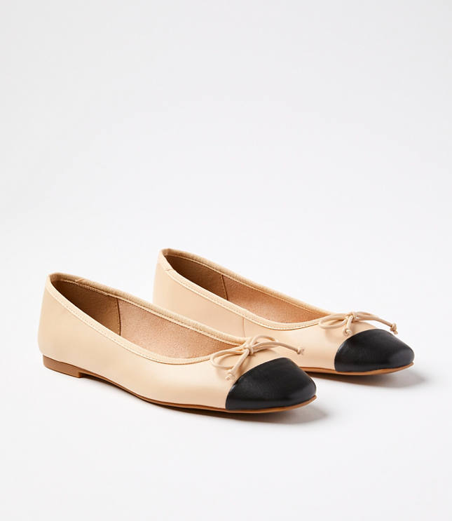 Soft Cap Toe Ballet Flats